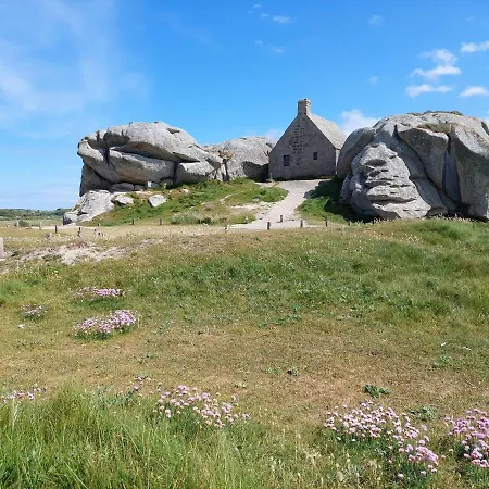 Granite Stone House With Fireplace,